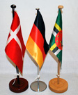 Tischflaggen Polyseide