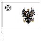 Preview: Flagge Preußen (weiß mit Adler) 100 x 150 cm