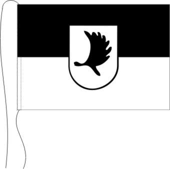 Tischflagge Preußen Ost (Elchschaufel) 15 x 25 cm