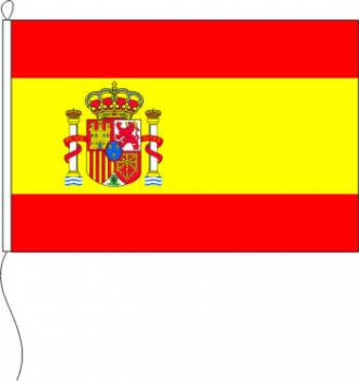 Flagge Spanien mit Wappen 30 x 20 cm Marinflag