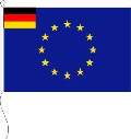 Flagge Europa (D in Gösch) 30 x 20 cm Marinflag