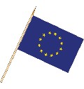 Stockflagge Europa (1 Stück) 45 x 30 cm