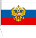 Flagge Russland mit Wappen 40 x 60 cm Marinflag