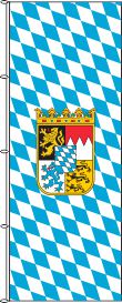 Hochformatflaggen Raute mit Wappen