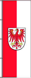 Hochformatflaggen mit Wappen