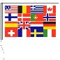 Preview: Flagge 16 Länder 150 x 225 cm