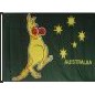 Preview: Flagge Austr.: Boxendes Känguruh 90 x 150 cm
