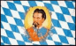 Preview: Flagge Bayern + König Ludwig 90 x 150 cm
