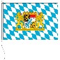 Preview: Flagge Bayern Raute mit Wappen und Löwen 100 x 150 cm