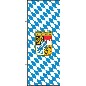 Preview: Flagge Bayern Raute mit Wappen 200 x 80 cm