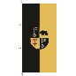 Preview: Fahne Bernkastel-Kues mit Wappen 400 x 150 cm Qualität Marinflag