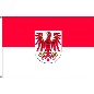 Preview: Flagge Brandenburg mit Wappen 90 x 150 cm