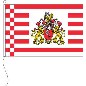 Preview: Flagge Bremen mit Senatswappen 120 x 200 cm Marinflag M/I
