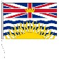 Preview: Flagge British Columbia 120 X 200 cm