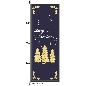 Preview: Hochformatflagge Christmas 120 x 300 cm Marinflag