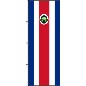 Preview: Flagge Costa Rica mit Wappen 300 x 120 cm