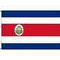 Preview: Flagge Costa Rica mit Wappen 90 x 150 cm