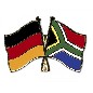 Preview: Anstecknadel Deutschland-Südafrika (VE 5 Stück) 2,2 cm