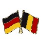 Preview: Anstecknadel Deutschland-Belgien (VE 5 Stück) 2,2 cm