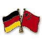 Preview: Anstecknadel Deutschland-China (VE 5 Stück) 2,2 cm