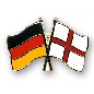 Preview: Anstecknadel Deutschland-England (VE 5 Stück) 2,2 cm