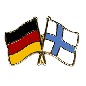 Preview: Anstecknadel Deutschland-Finnland (VE 5 Stück) 2,2 cm