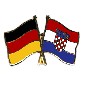 Preview: Anstecknadel Deutschland-Kroatien (VE 5 Stück) 2,2
