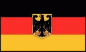 Preview: Flagge Deutschland mit Adler / Bundesdienstflagge 90 x 150 cm