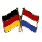 Preview: Anstecknadel Deutschland-Niederlande (VE 5 Stück) 2,2 cm