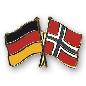 Preview: Anstecknadel Deutschland-Norwegen (VE 5 Stück) 2,2 cm