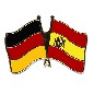 Preview: Anstecknadel Deutschland-Spanien (VE 5 Stück) 2,2 cm