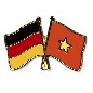 Preview: Anstecknadel Deutschland-Vietnam (VE 5 Stück) 2,2 cm
