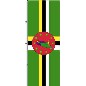 Preview: Flagge Dominika 200 x 80 cm
