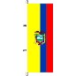 Preview: Flagge Ecuador mit Wappen 300 x 120 cm