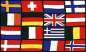 Preview: Flagge Europa 16 Nationen 90 x 150 cm
