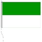 Preview: Flagge Farbe grün/weiß 150 x 225 cm