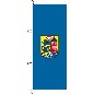 Preview: Fahne Flensburg  400 x 150 cm Qualit?t Marinflag