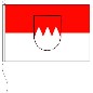 Preview: Flagge Franken mit Wappen 20 x 30 cm