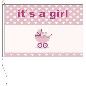 Preview: Flagge It´s a girl 100 x 150 cn