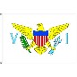 Preview: Tischflagge Virgin Islands (USA) 90 x 140