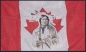 Preview: Flagge Kanada mit Indianer 90 x 150 cm