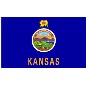Preview: Flagge Kansas (USA) 90 x 150 cm