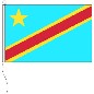 Preview: Flagge Kongo (Demokr. Republik, Kinshasa) 200 x 335 cm