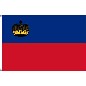 Preview: Flagge Liechtenstein mit Wappen 90 x 150 cm