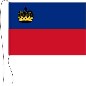 Preview: Tischflagge Liechtenstein mit Wappen 15 x 25 cm