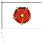 Preview: Flagge Lippische Rose 80 X 120 cm