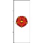 Preview: Flagge Lippische Rose 200 x 80 cm
