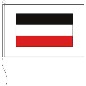 Preview: Flagge Lotsenflagge schwarz/weiß/rot 120 x 200 cm