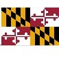 Preview: Flagge Maryland (USA) 90 x 150 cm