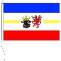 Mobile Preview: Flagge Mecklenburg-Vorpommern mit Wappen 200 x 300 cm